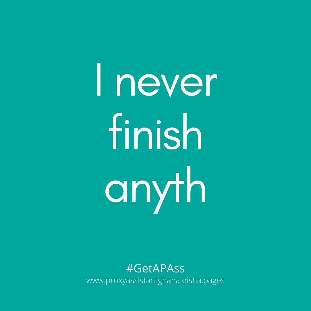 proxyassistant's tweet photo. Let's get real for a moment. How many of you have to-do lists that have a lot of unfinished projects? When you just can't turn your ideas into plans, plans into actions, call Proxy. We will get your idea off the ground.
#project #support #GetAPAss #accra #Ghana https://t.co/sgUX6PdCAo