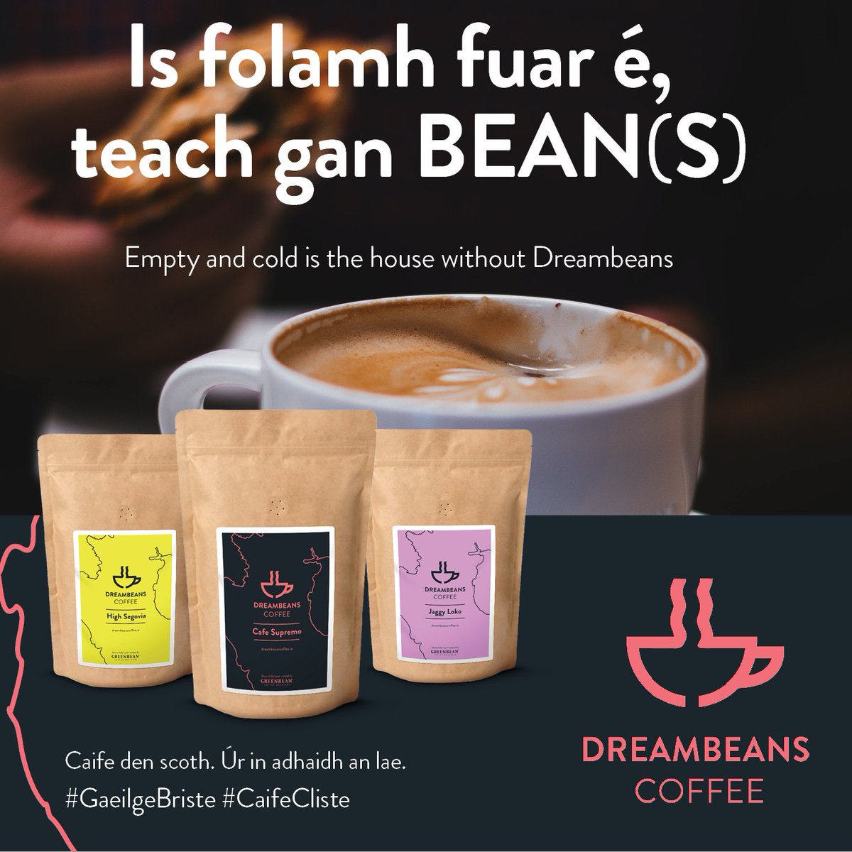 HelloDreambeans's tweet photo. Is folamh fuar é, teach gan bean(s). https://t.co/MDMueIZ98X