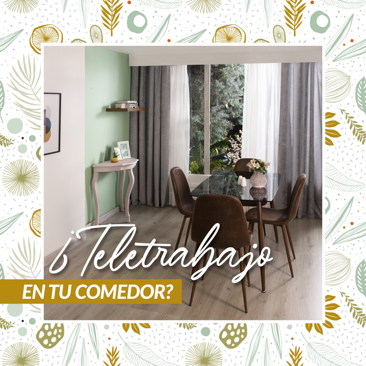 Homecenter_co's tweet photo. ✨Aprovecha tus espacios y haz posible el teletrabajo 🖥️🗃️en tu comedor con estos tips 👇🏼 --> https://t.co/rh2581o6Ot
#HomeOfficeHC #Homecenter https://t.co/JHBdlAyCup