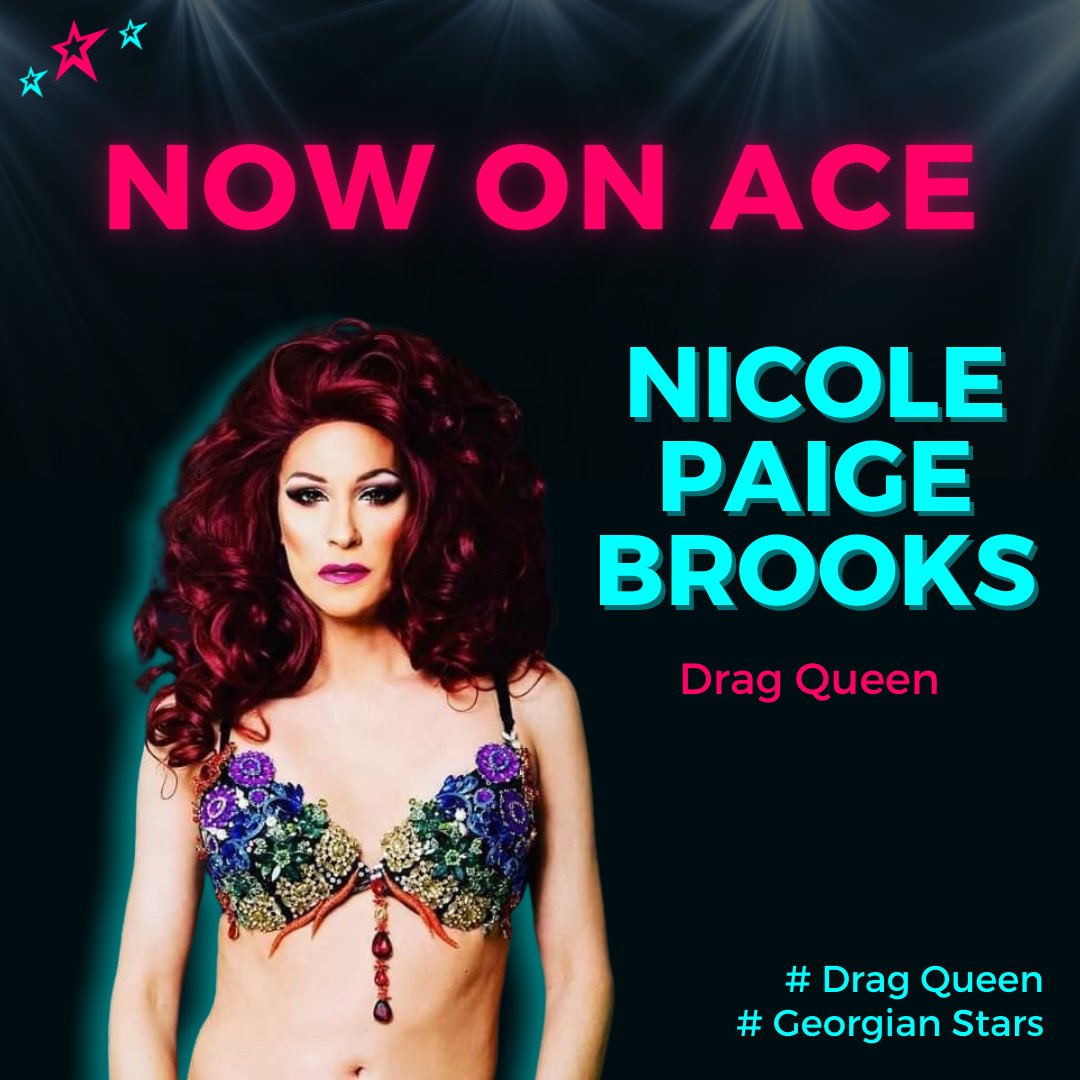 acevidsofficial's tweet photo. WELCOME TO OUR ACE FAMILY, NICOLE! 💫
Nicole Paige Brooks is a drag queen and performer from #Georgia. She is a contestant of @RuPaulsDragRace S2.
Connect with Nicole today on ACE 💝
#ACEvideo #RuPaulsDragRace #dragqueen #dragperformer #NPBFAG #houseofbrooks #AtlanaQueens https://t.co/Vyaqep4FOD