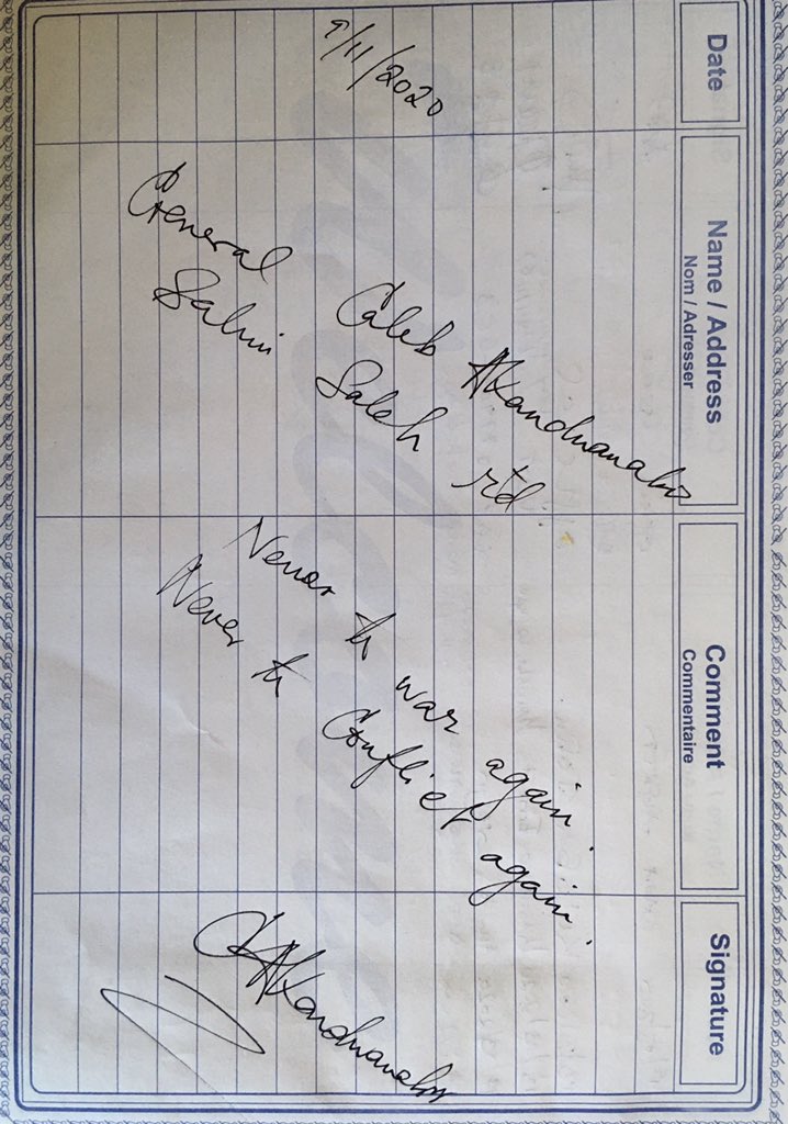 deozkom's tweet photo. “NEVER TO WAR AGAIN, NEVER TO CONFLICT AGAIN”. A remark from UPDF’s Gen. Salim Saleh’s at end of a days visit to @NMPDCKitgum a memory facility being supported by @DGFUganda17

@DrChrisDolan @DevotaNuwe @nyahagon @reparationsni https://t.co/LeB0h9Ik0e