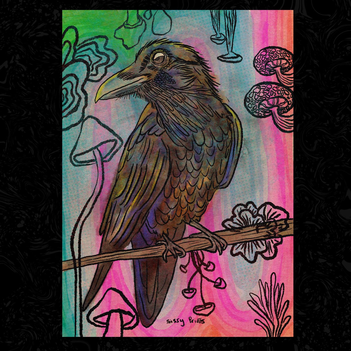 sissyprints's tweet photo. This was a fun one. #ArtistOnTwitter #Illustrator #procreateart what do you think @MaxUlichney I used your watercolor pack. https://t.co/7qq3dwTWUX