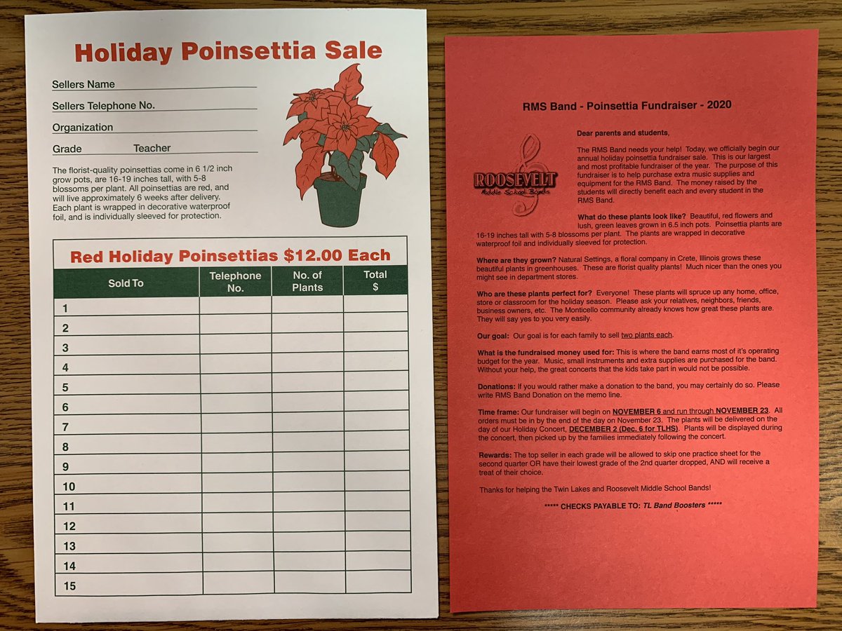 tlbands's tweet photo. Poinsettia orders are due November 23! https://t.co/LdfEhaK62Y