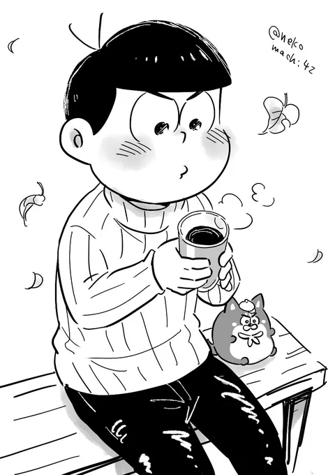 白タートルネック…いい 