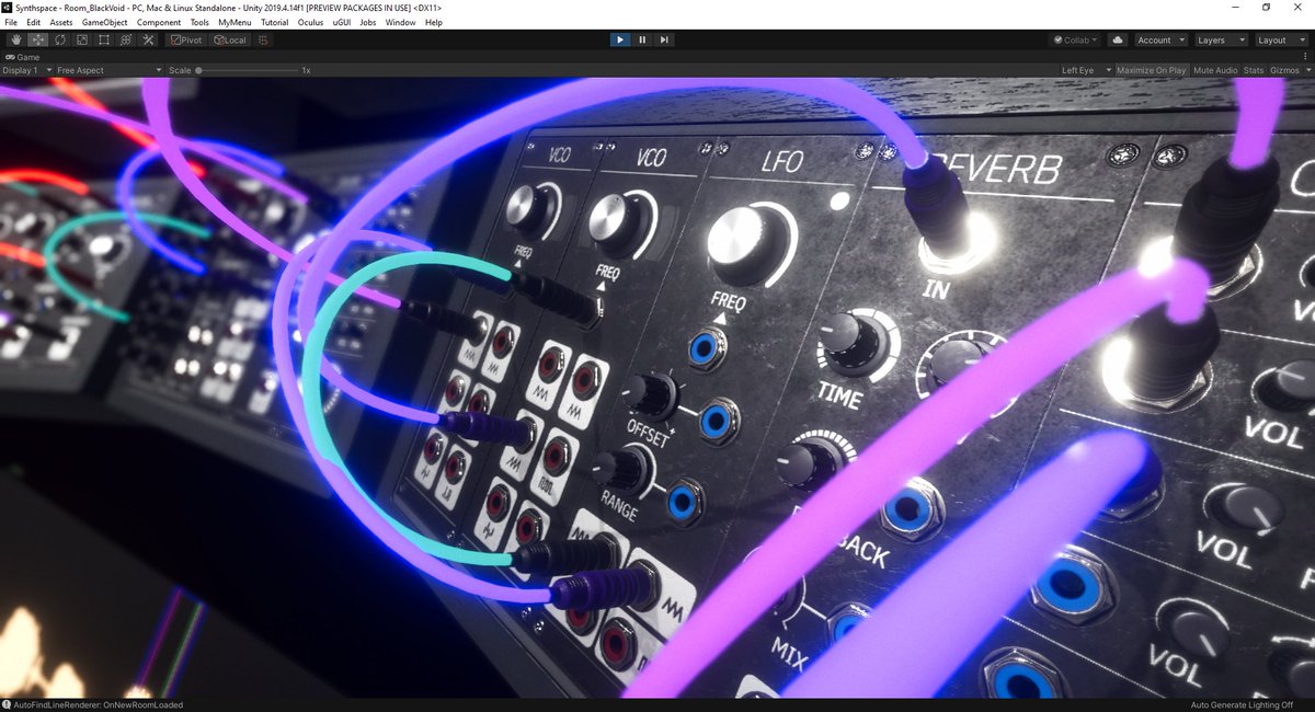 brightlightrx's tweet photo. playing around with the new mini racks
#synthspace #synthspacevr #ui #ux #uiux #synth #synthwave #synthwavemusic #virtualreality #vr #vrsynth #steamvr #steamwishlist #modularsynthesizer #modularsynth #virtualmodular #virtualmodularsynth #vco #musicproduction https://t.co/OWAUuu08jP