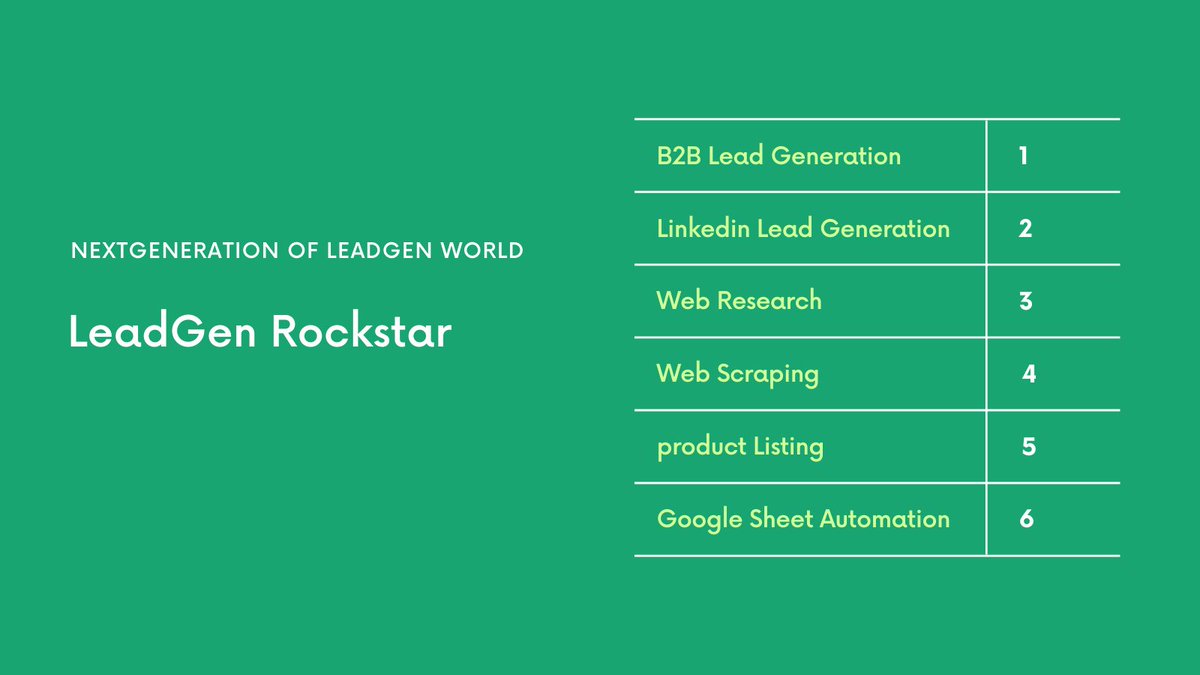 LeadGen Rockstar (LeadgenRockstar) Twitter