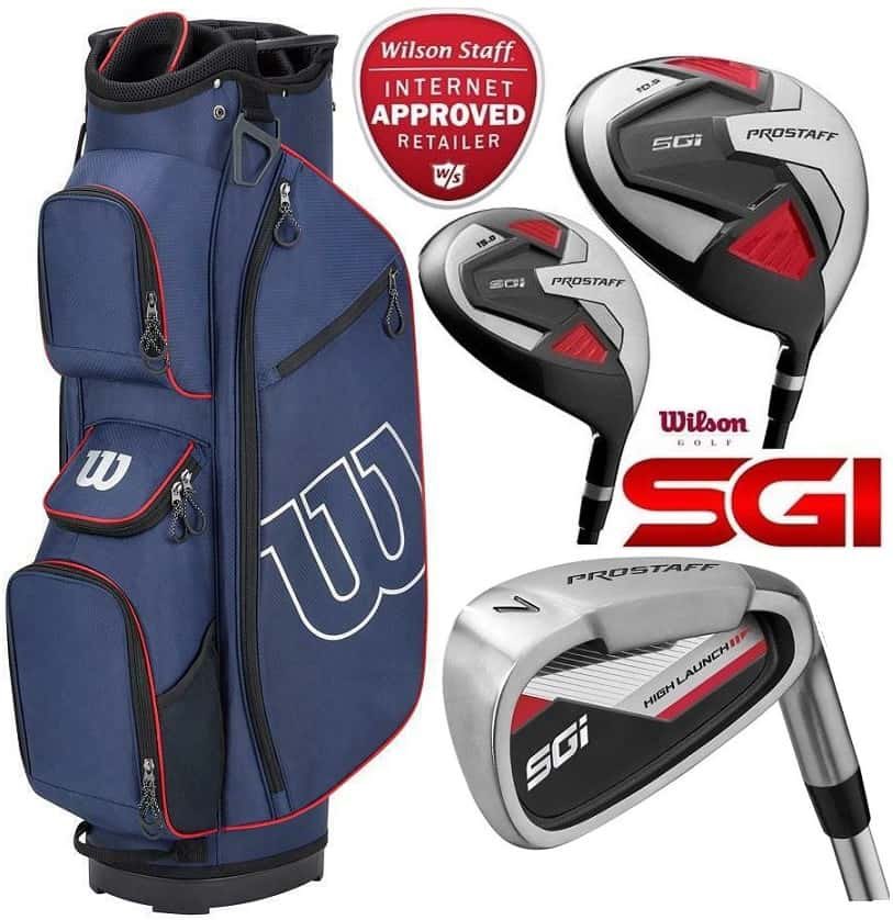 Wilson Prostaff SGI Complete Golf Club Set & Prostaff Cart Bag. Mens Right Hand, Graphite Shafted Irons & Graphite Shafted Woods Only £449.99 Delivered Shop below...⬇️ thegolfstore4u.co.uk/product/wilson…