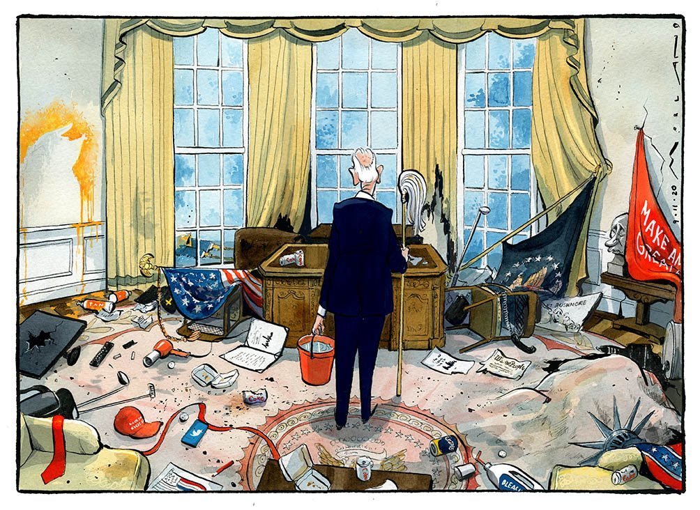 doctorow's tweet image. *Pretty good detailing in that British cartoon brucesterling.tumblr.com/post/634302534…