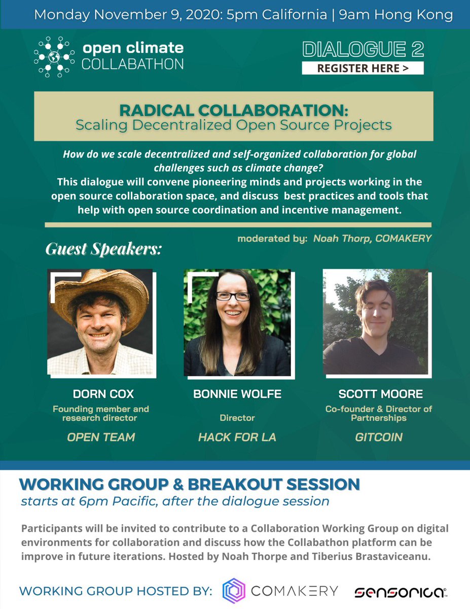 NaimavRF's tweet photo. @OpenCollabathon starts today! Register and help develop an integrated climate accounting system through #radicalcollaboration! https://t.co/Am5LQpfFUV