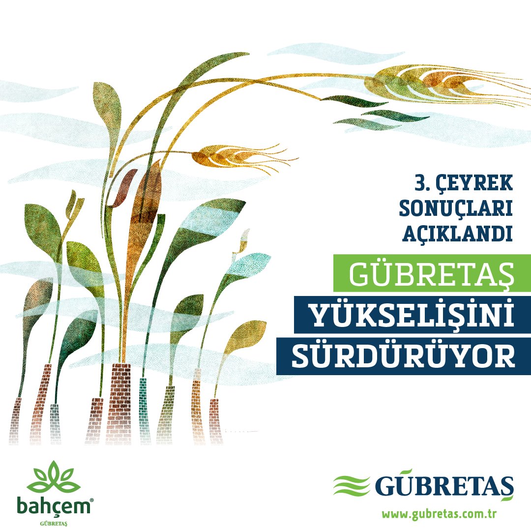 GÜBRETAŞ, bu yılki başarılı operasyonel ve finansal faaliyetlerinin sonuçlarını KAP’ta açıkladı.

30 Eylül itibariyle satışlarını 2019'un aynı dönemine oranla %10,5 artırmayı başaran GÜBRETAŞ'ın toplam satış miktarı 1 milyon 515 bin tona ulaştı. #BIST30 

gubretas.com.tr/gubretas-yukse…