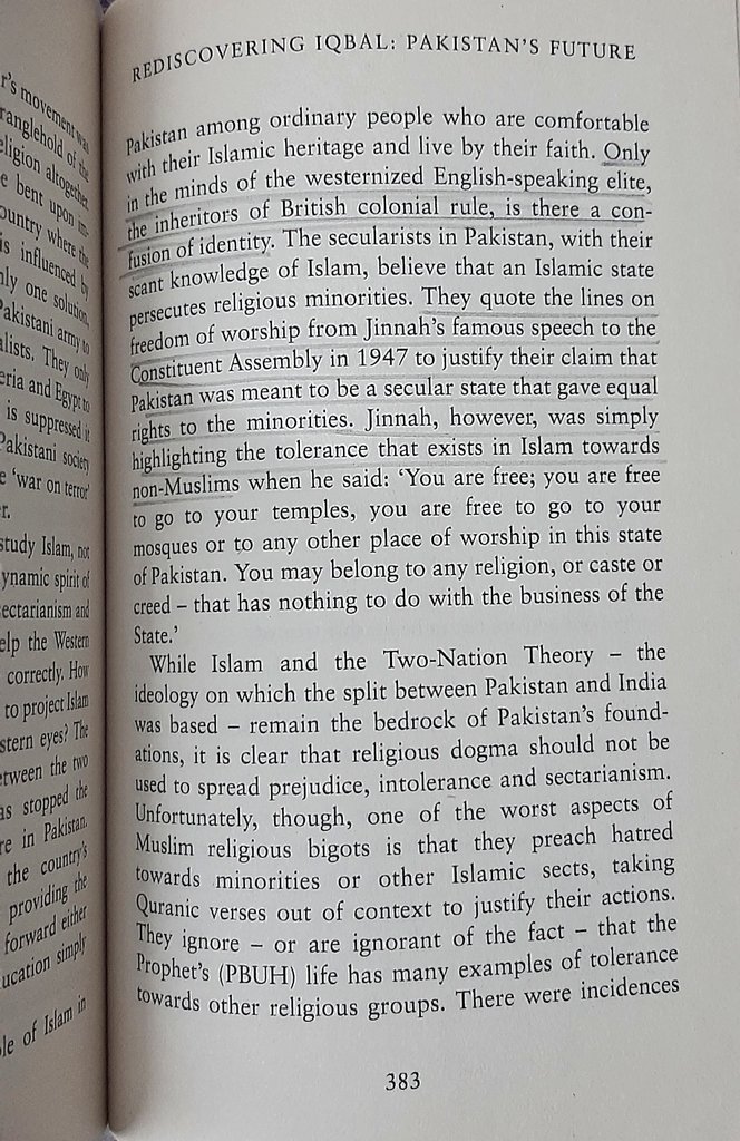 "Only in the minds of westernized English-speaking elite, the inheritors of British colonial rule, is there a confusion of identity"(14/n)