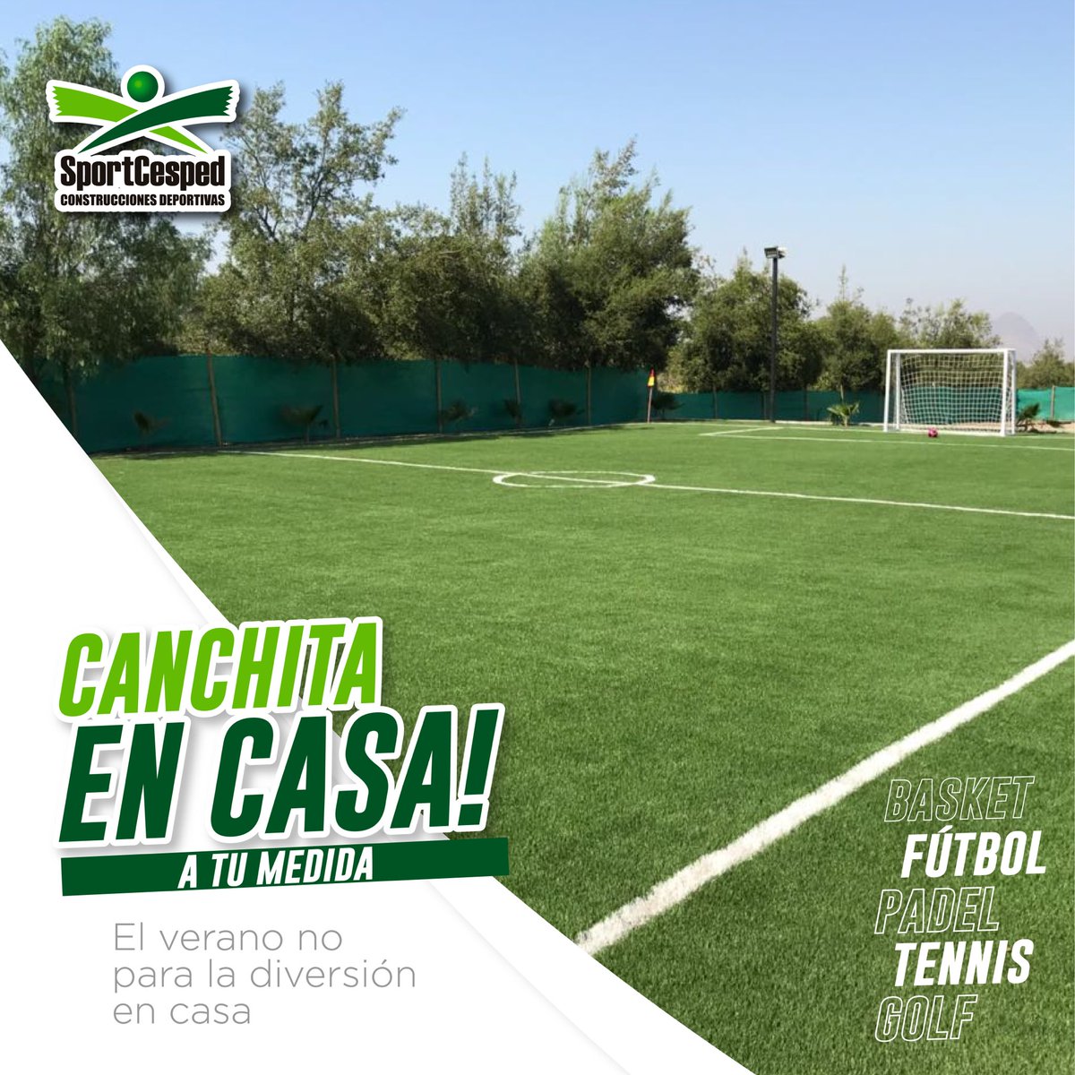 SportCesped's tweet photo. ¡Da RT para que tu amigo o familiar instale su #CanchaEnCasa y te invite! 💪🏼🏡🤩 
Escribinos al whatsapp📲 +595 981 539539 🤝🇵🇾 #SportCesped ¡Número 1 en Insfraestructuras deportivas! #Paraguay https://t.co/PJWZQ3G7R5