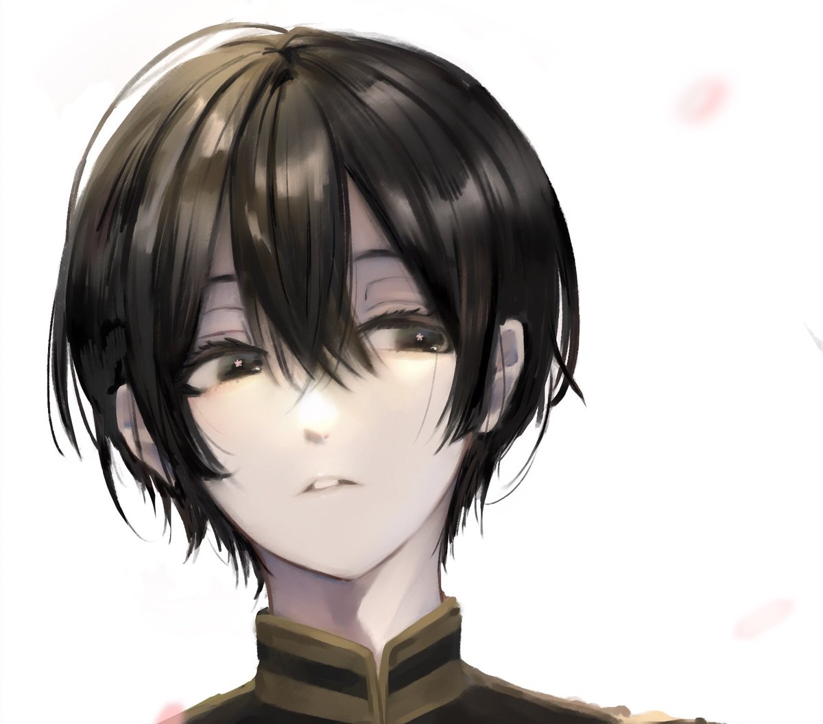 本田菊と黒軍服と赤い番傘
