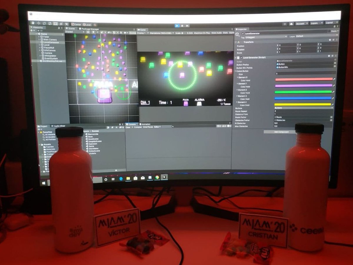 babelgames_st's tweet photo. Mágnifica experiencia la #MJAM20 organizada por @AmudevGames y @CeeiMurcia  podéis probar todos los juegos desarrollados en https://t.co/zy4eBmSa52
Es para nosotros un honor compartir el premio con @dealgoDevStudio 
Esperamos que el año que viene lo único virtual sean los juegos https://t.co/VUcojdigEm