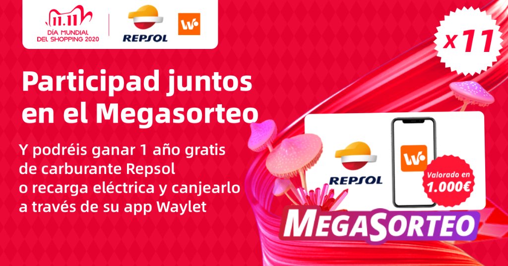 AliExpressES's tweet photo. Imagínate un año lleno de roadtrips 🚗 descubriendo nuevas rutas y experiencias - es exactamente lo que te queremos ofrecer con este premiazo de Repsol ⛽
👉 https://t.co/VPQ9qSRPbo
#AliExpress1111 #MegaSorteoAliExpress https://t.co/BHeqKNkHVP