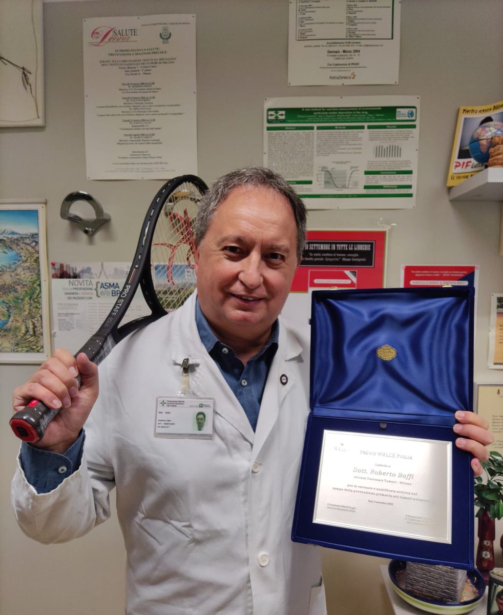 RobertoBoffi's tweet photo. Premio WALCE Puglia 2020: mille grazie a @galetta2 e agli amici dell’Istituto oncologico Giovanni Paolo II di Bari per il bellissimo regalo! #lungcancer #prevention #passivesmoking #smokingcessation https://t.co/3nqoFULBAW