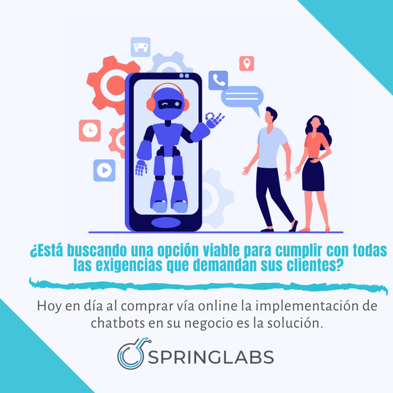 SpringLabsmx's tweet photo. No importa qué tipo de clientes su negocio maneje, un #chatbot siempre estará a la altura de sus requerimientos. No espere más y contrate nuestros servicios, Springlabs siempre será su mejor elección. Contáctenos: ☎ +52 557 159 7824 https://t.co/MmKYEc7Xzy