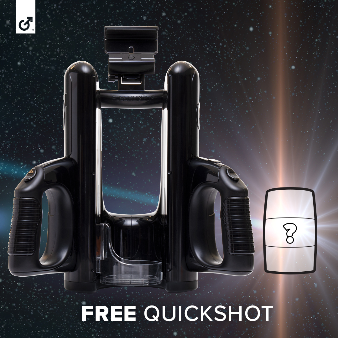 Get off on us! It's the *LAST* day to receive a FREE mystery Quickshot with regular-priced Quickshot