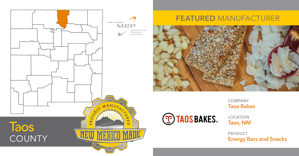 Congratulations to this week's Featured Manufacturer of the Week, <a href="/TaosBakes/">Taos Bakes</a>. To learn more, visit their profile page on our website: newmexicomep.org/company_profil…
