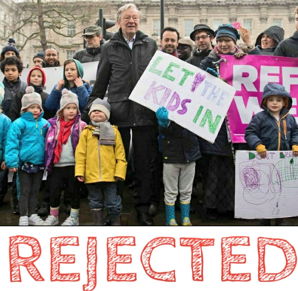 o_refugee's tweet photo. BREAKING: #LordsAmendment4 #dubsamendment has NOT been allowed to pass by the @Conservatives. THANK YOU to EVERYONE who mobilised to #PingAPeer in just one night (you flooded inboxes!)&amp; every little Letter Writer. Our thoughts are with @AlfDubs1 &amp; all child refugees this night.💔 https://t.co/4XW25fwvJy