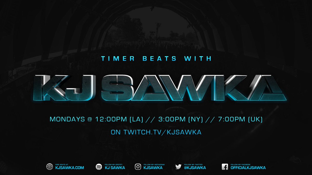 KjSawka's tweet photo. LIVE in one hour at https://t.co/99KrCuPF1e for #TimerBeats
I'll be producing a tune Start to finish in 1hr.
Also, I'm doing #TrackReviews starting Nov. 23rd.
I'll be posting the link in the chat today, come and hang, learn, watch, and get your tune submitted. @ImpossibleRecs https://t.co/Z95TK3uEQg