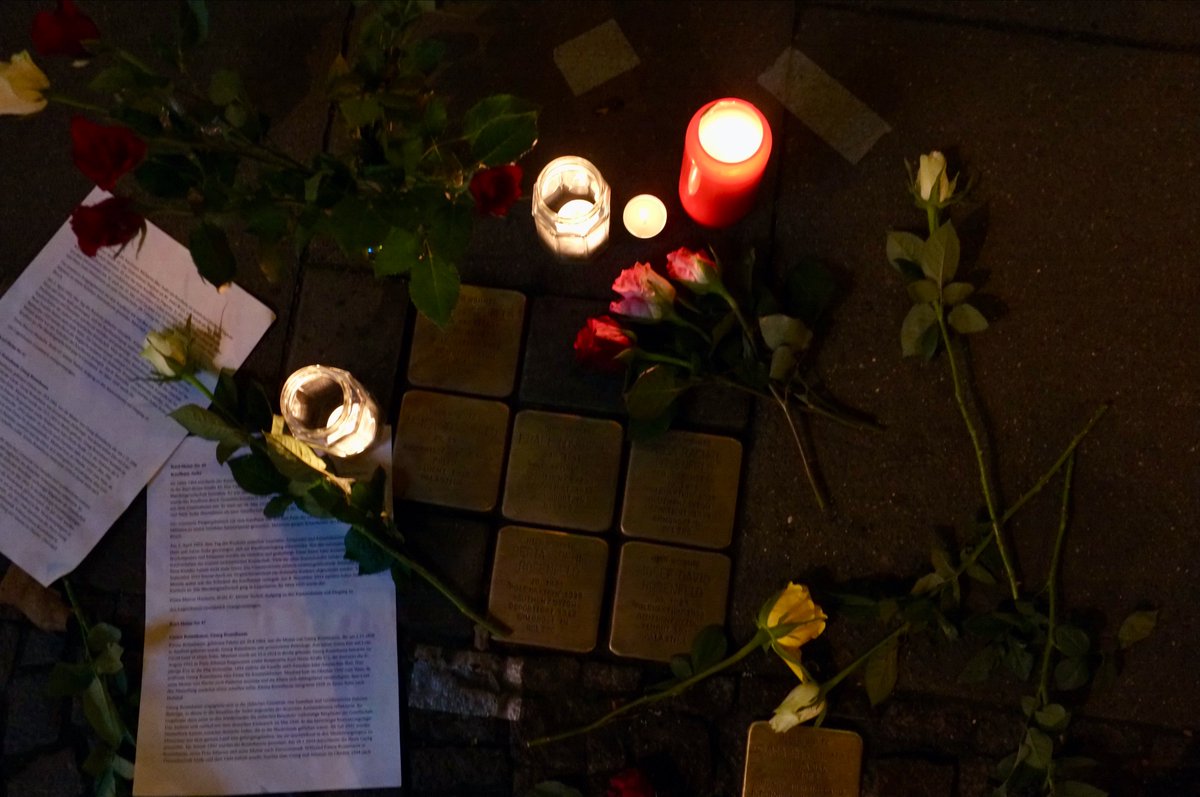 StolpersteinApp's tweet photo. #9november #9nov #keinverblassen #stolpersteine Stolpersteine https://t.co/rYoJq2CipV