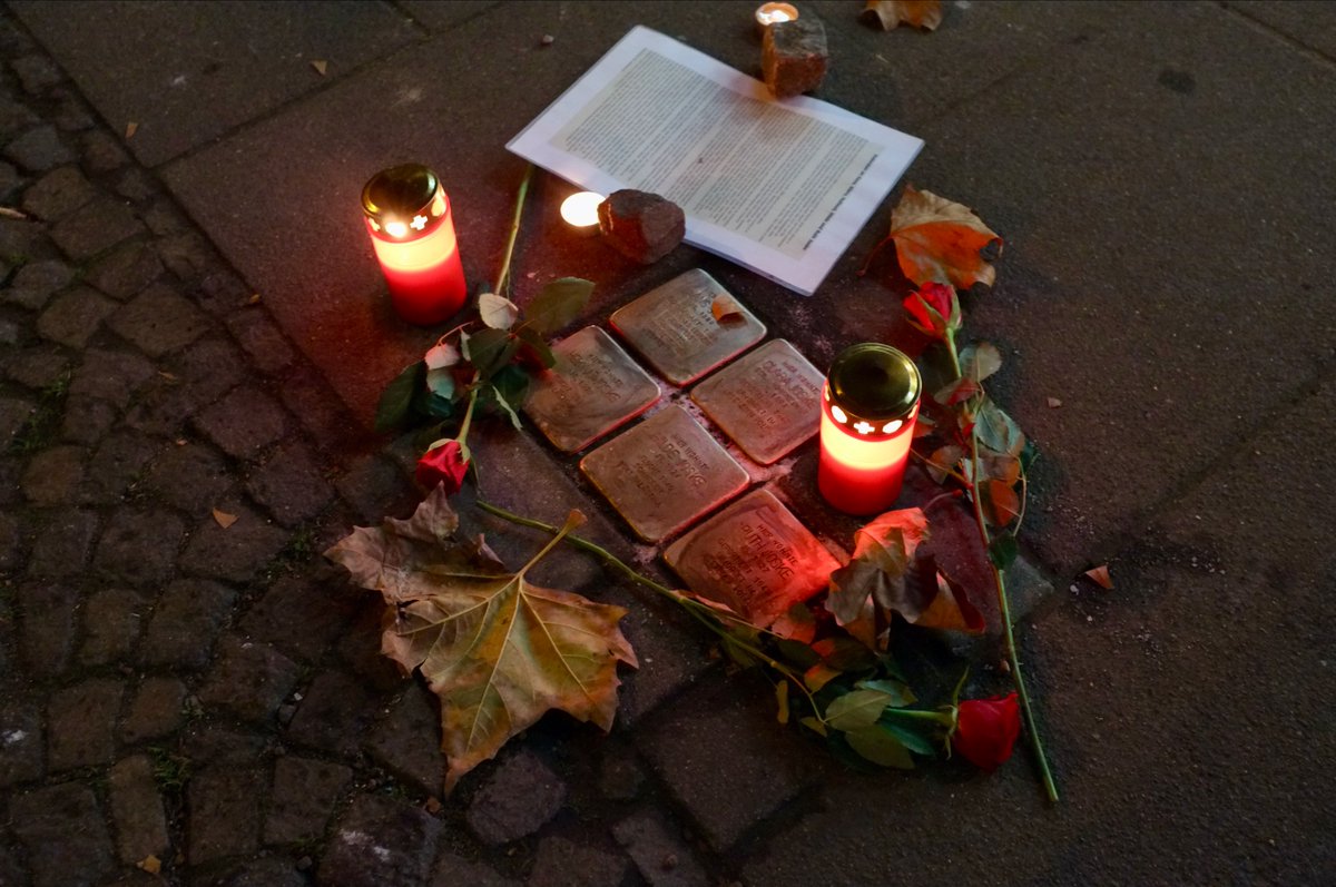 StolpersteinApp's tweet photo. #9november #9nov #keinverblassen #stolpersteine Stolpersteine https://t.co/rYoJq2CipV