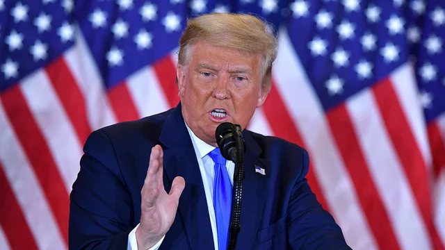 thehill's tweet photo. JUST IN: Trump has told advisers he's thinking about running in 2024: report https://t.co/haEv8QeX68 https://t.co/isyFbwEUDG