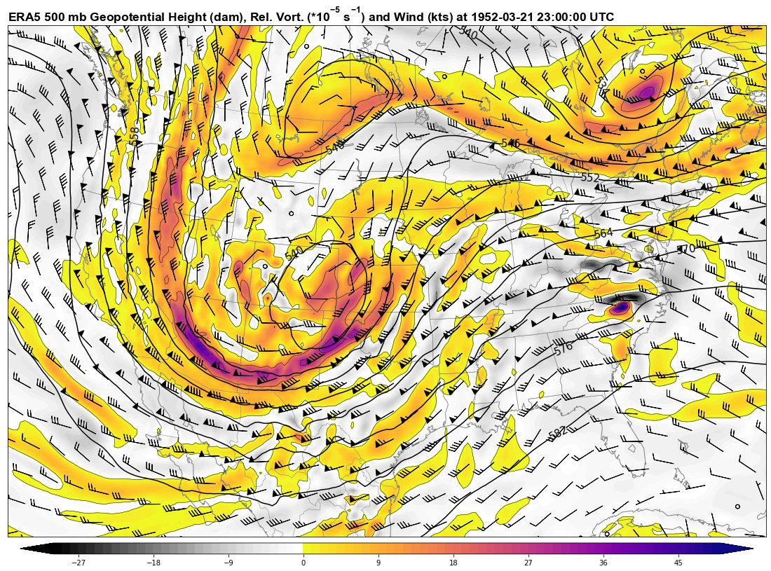 3/21/1952 (Mid South Outbreak) @ 23 UTC. 4/11
