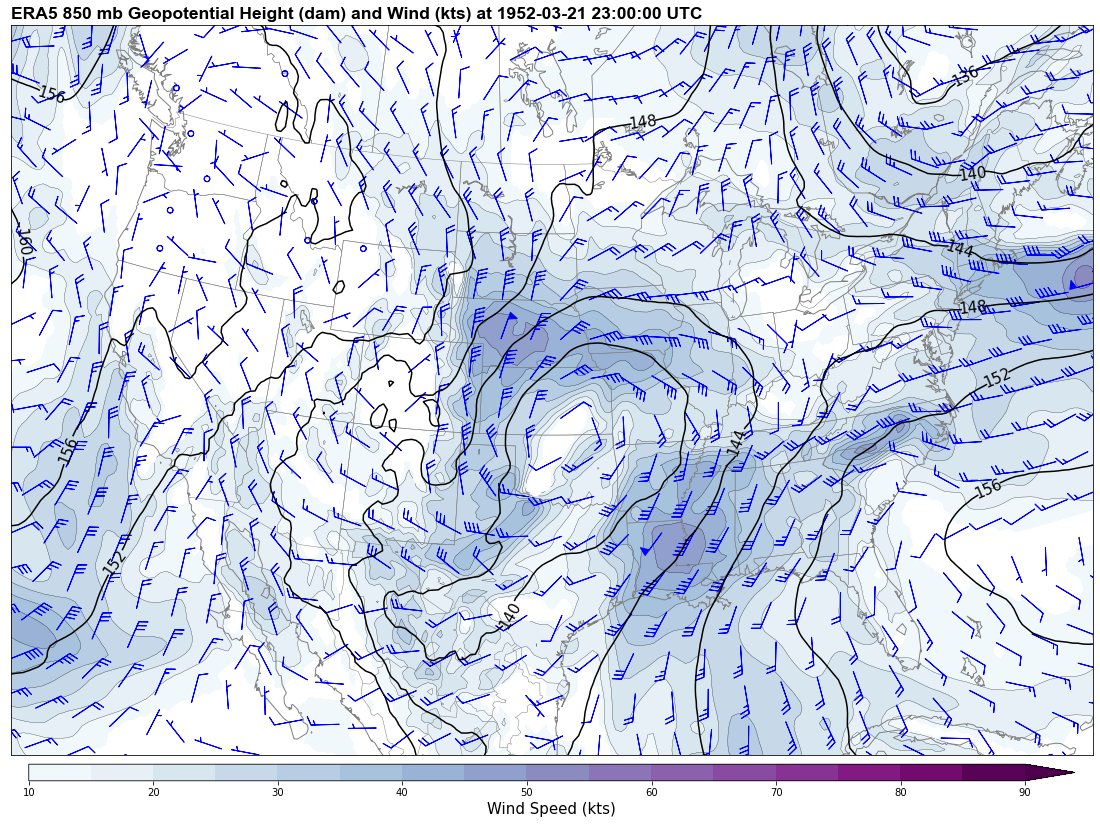 3/21/1952 (Mid South Outbreak) @ 23 UTC. 4/11