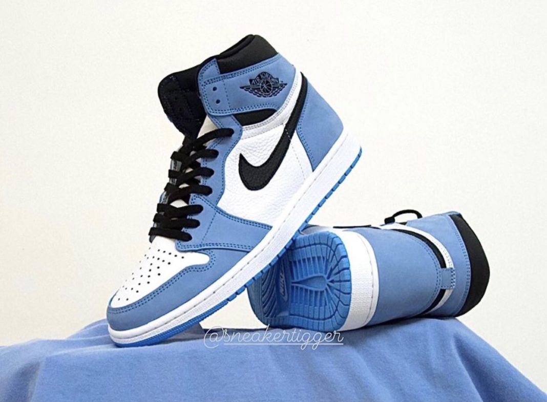 nicekicks's tweet photo. A detailed look at the Air Jordan 1 High OG “University Blue” 🐏 https://t.co/oGoO2nDUnF