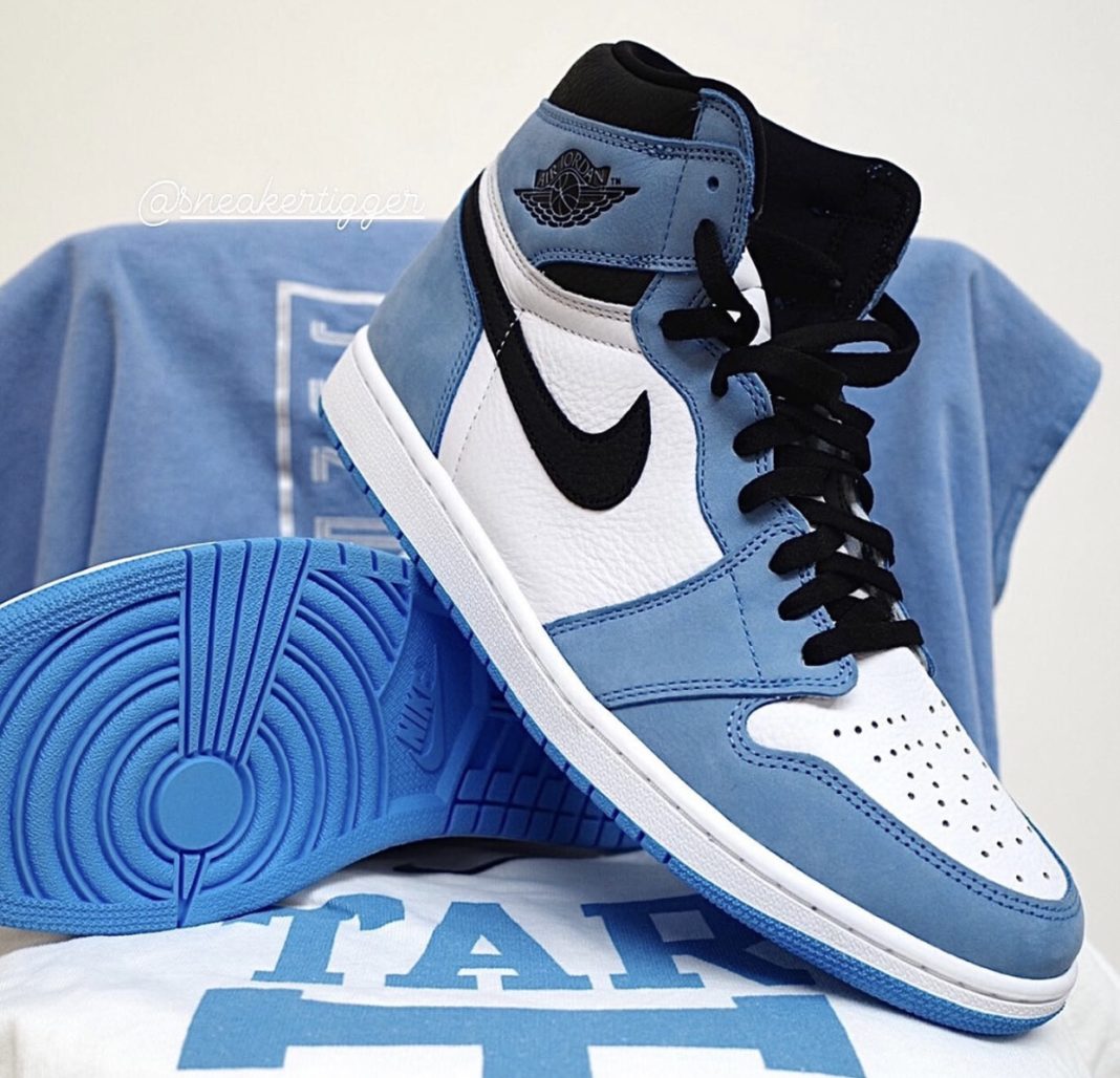 nicekicks's tweet photo. A detailed look at the Air Jordan 1 High OG “University Blue” 🐏 https://t.co/oGoO2nDUnF