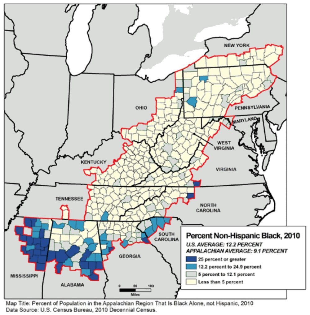 Non-Hispanic Black population, 2010 -again, where DRE voting machines without paper were located.