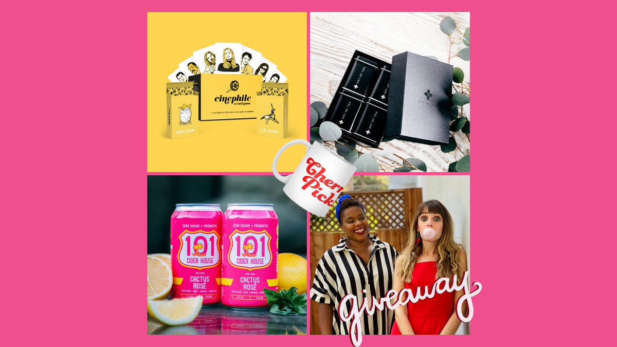 TheCherryPicks's tweet photo. 🚨GIVEAWAY🚨⁠

The winner will be sent @artoftea's Award-Winning Tea Sampler Pack,  a @cinephilegame Super Deluxe Bundle featuring LA Stories and Splat Pack expansion packs, a $30 gift certificate to @101cider, and a CherryPicks mug!⁠

ENTER HERE: https://t.co/T1AqN14MbU https://t.co/zyD6JCF2Fo