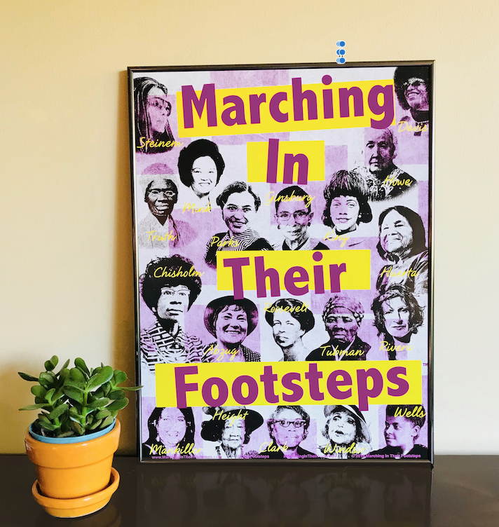 TheirFootsteps's tweet image. We're mailing our posters to @KamalaHarris @staceyabrams &amp;amp; @GovWhitmer. May they get to see them! #KamalaHarris reflected in her acceptance speech that she stands on the shoulders of #women who have paved her way -- and that's precisely what our company celebrates. @DouglasEmhoff