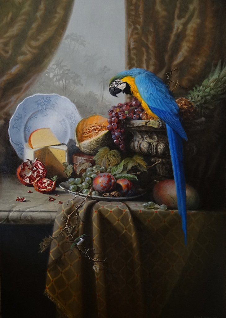 Marcuson later studied Linguistic Anthropology & lived for years in Nepal, teaching scientific illustration. Today he mostly paints lovely still lifes.