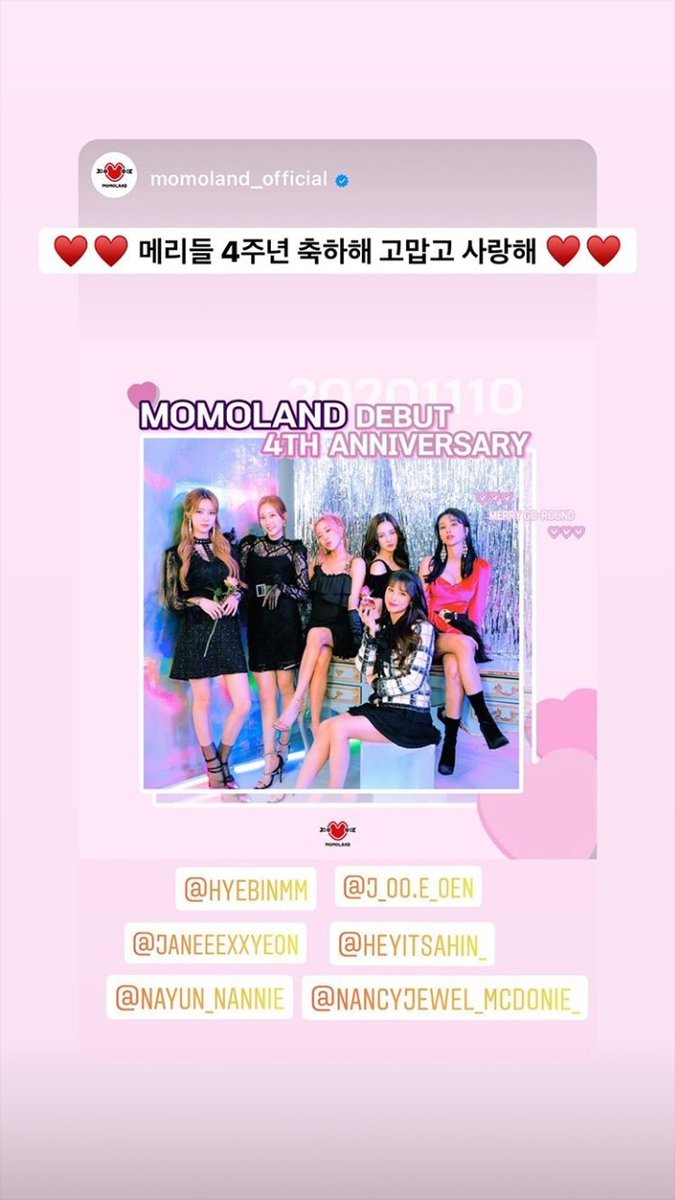 HyebinBrasil's tweet photo. [#STORY] 09.11.20 ㅡ Atualização da Hyebin em seu Storys do Instagram. (1/2)

#MOMOLAND #모모랜드 #HYEBIN #혜빈 #MOMOLAND_IS_COMING #Ready_Or_Not #MOMOLAND1stTEASER @MMLD_Official https://t.co/npoVSwxt6q