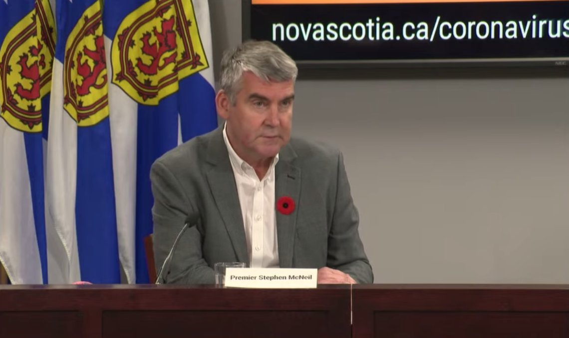 BREAKING: Effective immediately, anyone coming to Nova Scotia from outside the Atlantic Bubble must self-isolate for 14 days alone. OR every person living with them must isolate, too. Meaning nobody in that home can go to work, school, grocery store, etc. says McNeil.