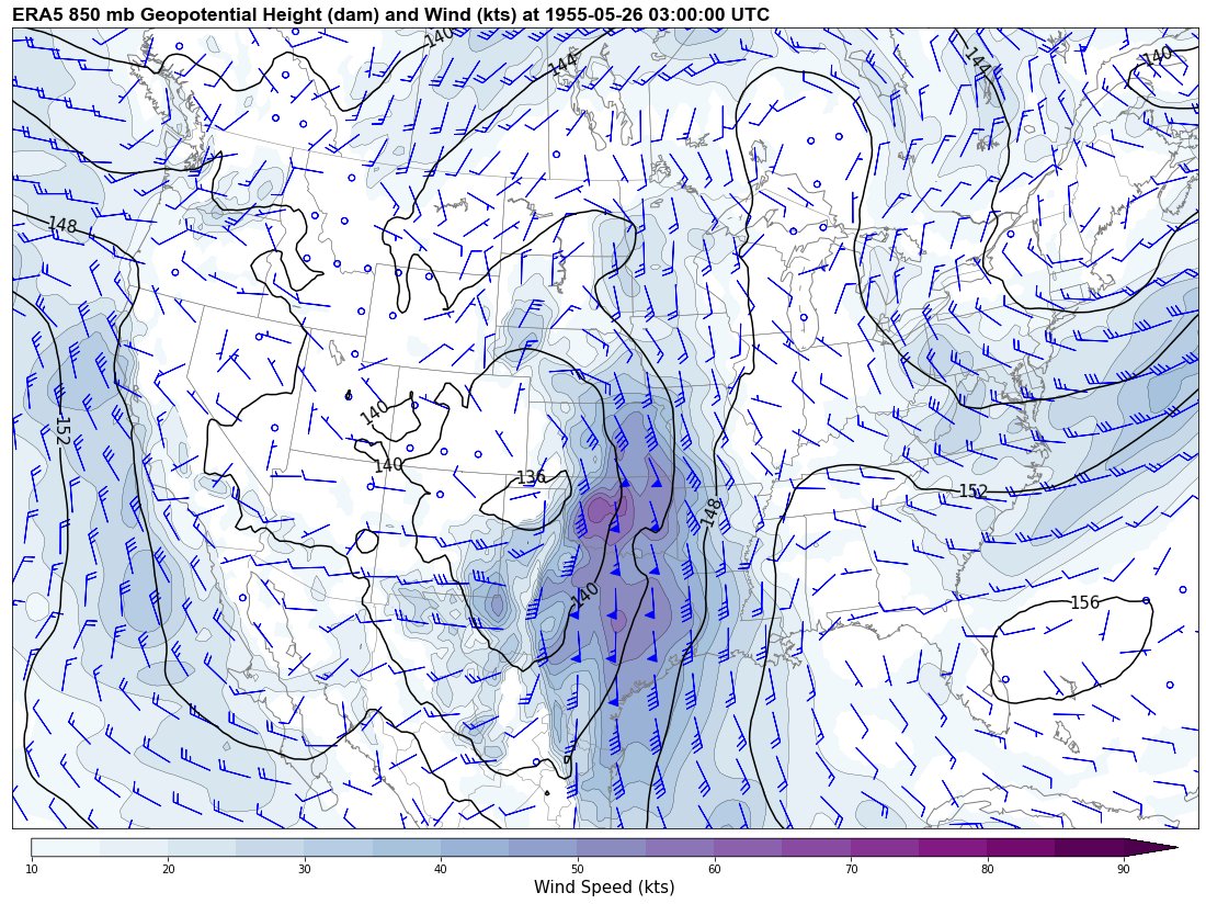 5/26/1955 (Blackwell OK/Udall KS Outbreak) @ 03 UTC. 7/11