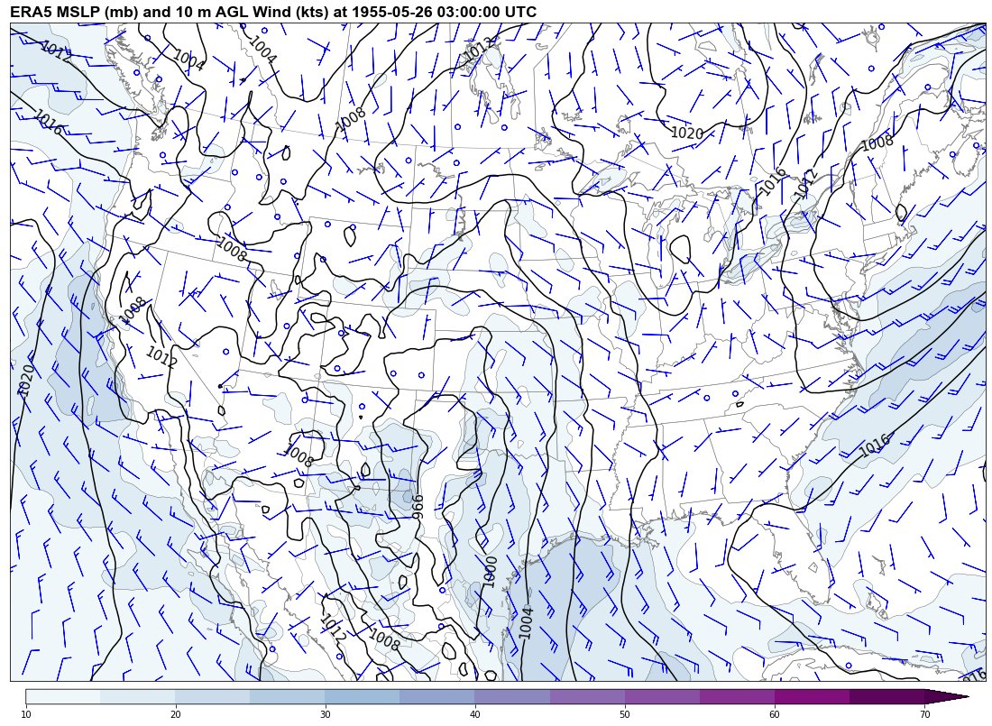 5/26/1955 (Blackwell OK/Udall KS Outbreak) @ 03 UTC. 7/11