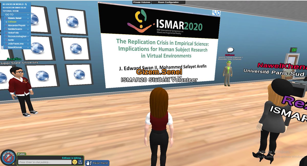 The Replication Crisis in Empirical Science: Implications for Human Subject Research in Virtual Environments #ISMAR20 Blue Tutorial Room #iLRN