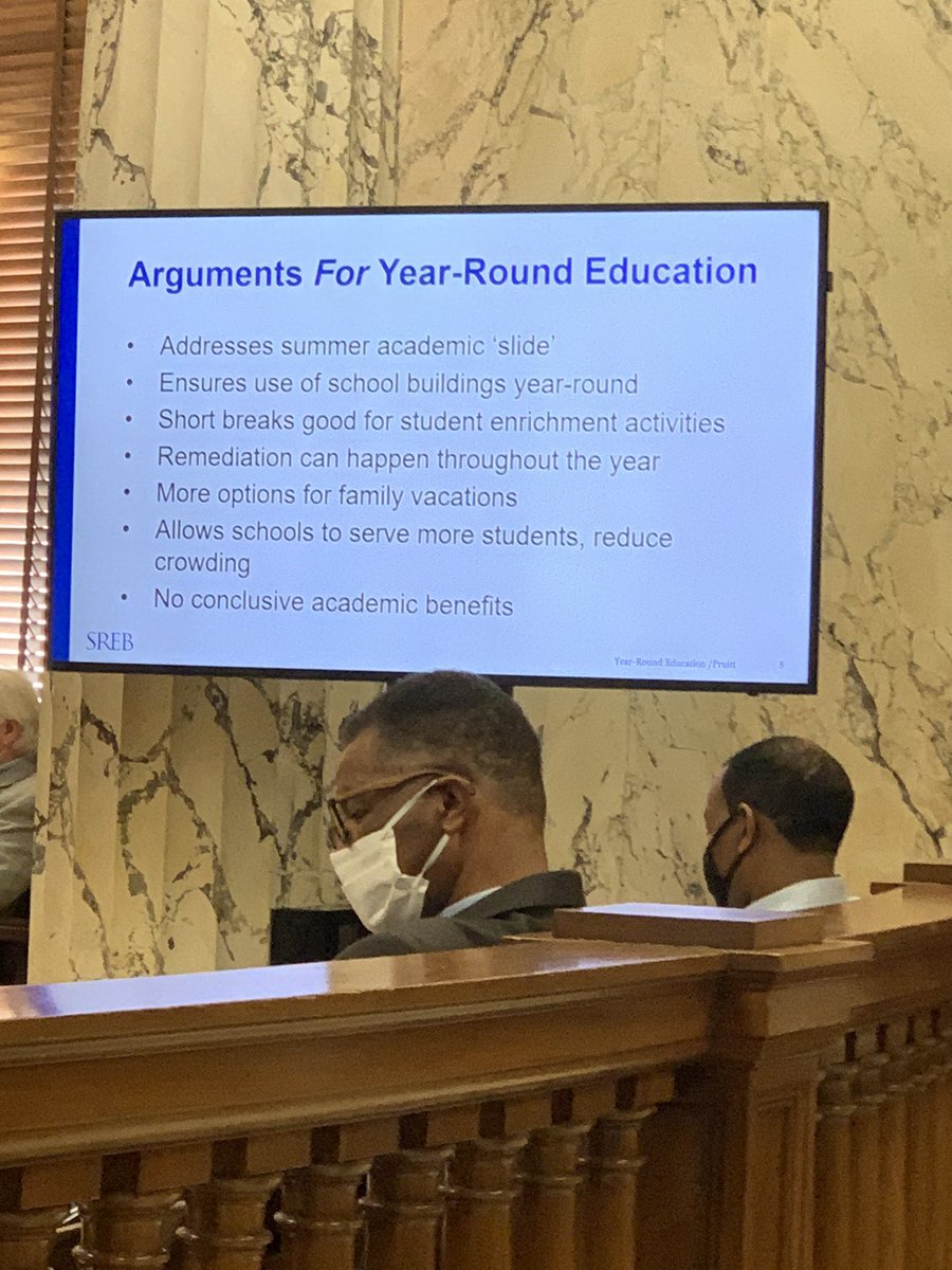 Arguments for year-round school as presented by  @srebeducation ...