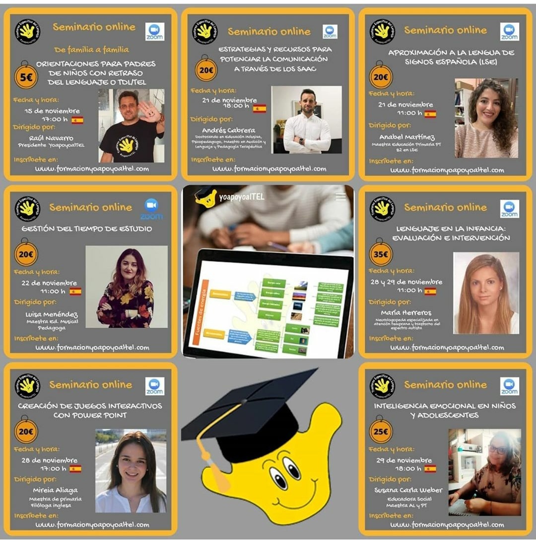 YOAPOYOALTEL's tweet photo. ¿Te has inscrito ya a alguno de nuestros seminarios de noviembre? Accede en directo y en diferido.  
https://t.co/qIOwd4m8BB 
#yoapoyoaltel #formacionyoapoyoaltel #formatel #influenTEL https://t.co/KcSKwGruPx