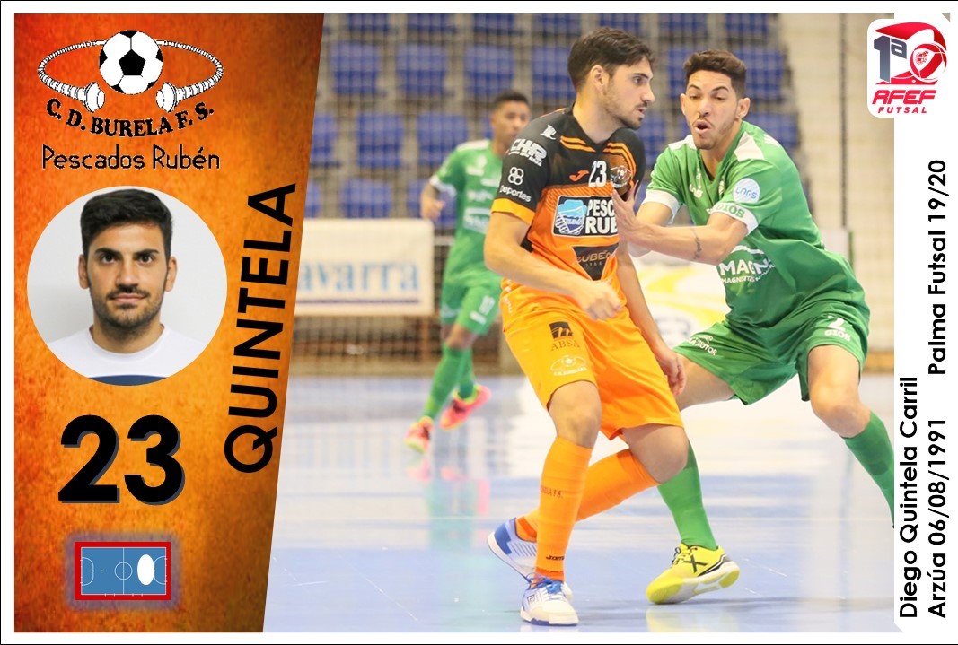 celebracionde99's tweet photo. Y cerramos la entrega de #Cromos de esta #Jor7 por todo lo alto Con la debilidad de uno de los integrantes del Podcast 😍😍 y que en dicha jornada consiguió el gol ⚽del empate sobre la bocina ⏳ #CromoFutsal para @DiegoQuintela23 ENHORABUENA 👏👏👏 #ILoveFutsal🧡 @SomosFutsal https://t.co/NBl7htJupV
