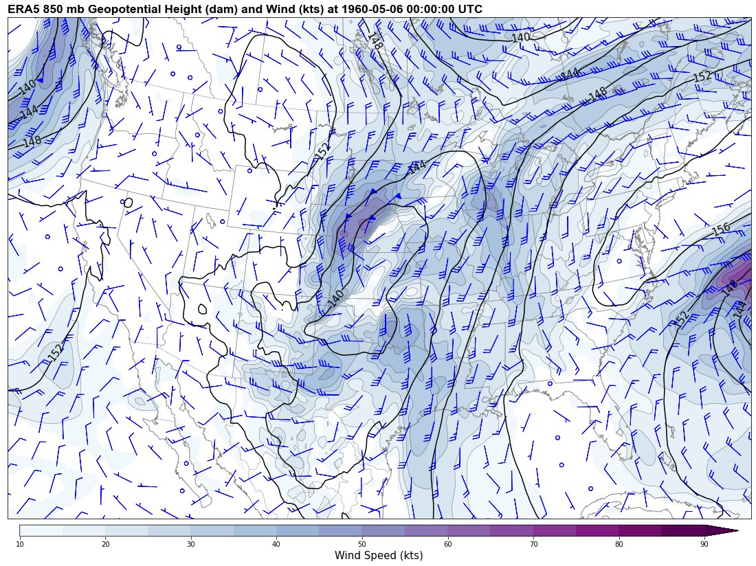 5/6/1960 (Prague OK F5 and Wilburton OK F4 tornadoes) @ 00 UTC. 10/11
