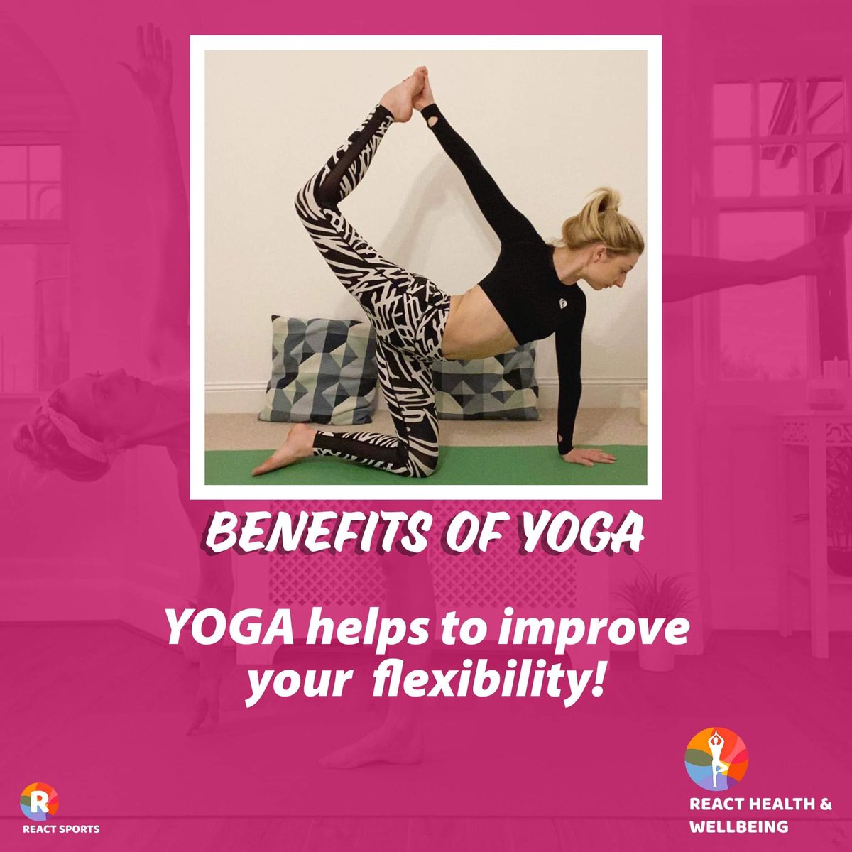 reactHWB's tweet photo. #YOGA | BENEFITS OF DOING YOGA 🧘‍♀️🧘

Did you know that doing yoga helps to improve your flexibility? 😁

We would love to have you join us for our Basic Yoga for Adults sessions, beginning 18th November 8pm-8:45pm via Facebook LIVE! 🤩
 
#yoga  #yogabenefits https://t.co/SPlISEseNN