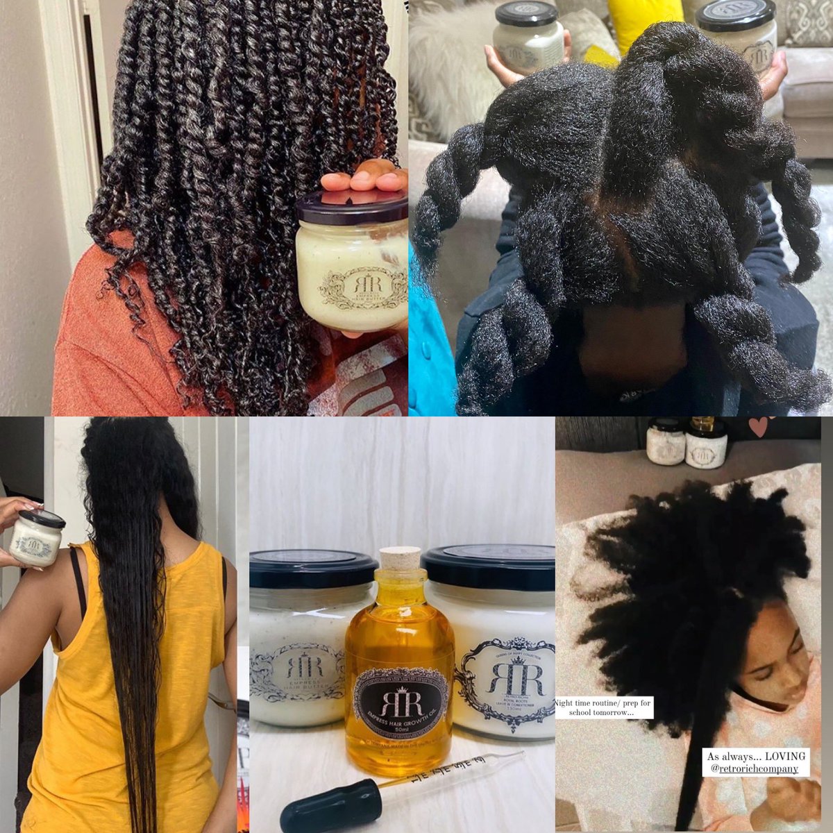 retrorichco's tweet photo. Our highly rated 5 star ⭐️ products have been sending the natural hair community crazy because of the amazing results our customers have been getting! We focus on using high quality natural ingredients to create products that will help with moisture and growth. #retrorichcompany https://t.co/fOWvc7DRD7