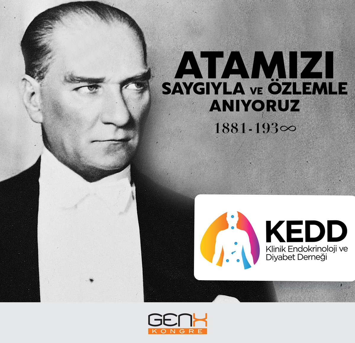 Klinikendokrin's tweet photo. Atamızı saygıyla ve özlemle anıyoruz. 🌹🙏 #Atamİzindeyiz #10Kasim1938 #10Kasim https://t.co/w2mIxQ3caG