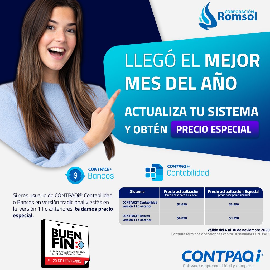 C_Romsol's tweet photo. Llego el 🔥Buen Fin🔥, tenemos excelentes promociones para ti… 🏃🏻‍♂️No dejes pasar esta gran oportunidad.
Contáctanos:
 ☎️ 5390-7370 | 5390-7352 Ext.102 
 📨contacto@corporacionromsol.com.mx https://t.co/XxMRaLA0D7