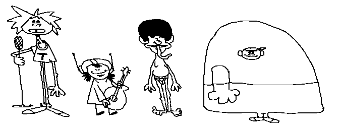 Funny monkey band 
